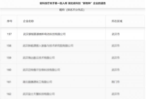 武漢雄韜氫雄進入湖北省科技創新“新物種”企業名單，被評為“瞪羚企業”.jpg