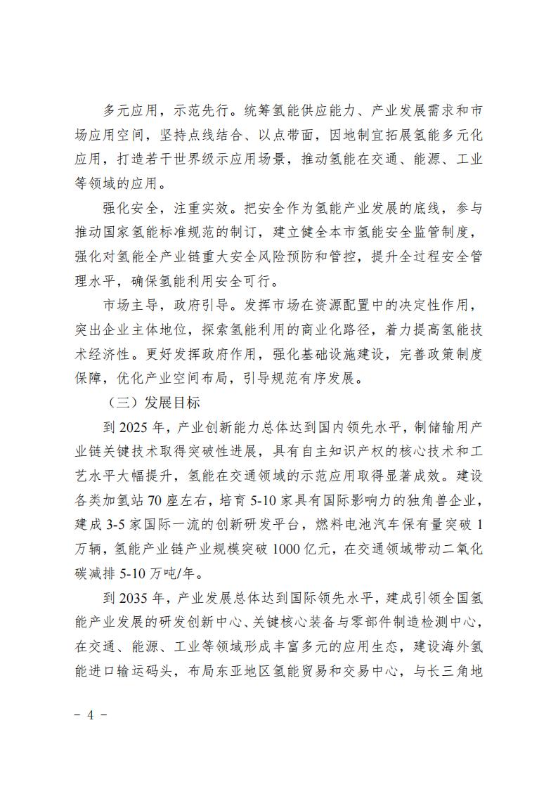 《上海市氫能產業發展中長期規劃 （2022-2035年）》印發！2025年規模突破1000億元_03